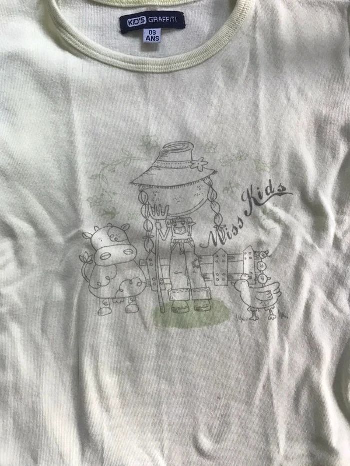 lot 3 t shirt coton 3 ans - photo numéro 3