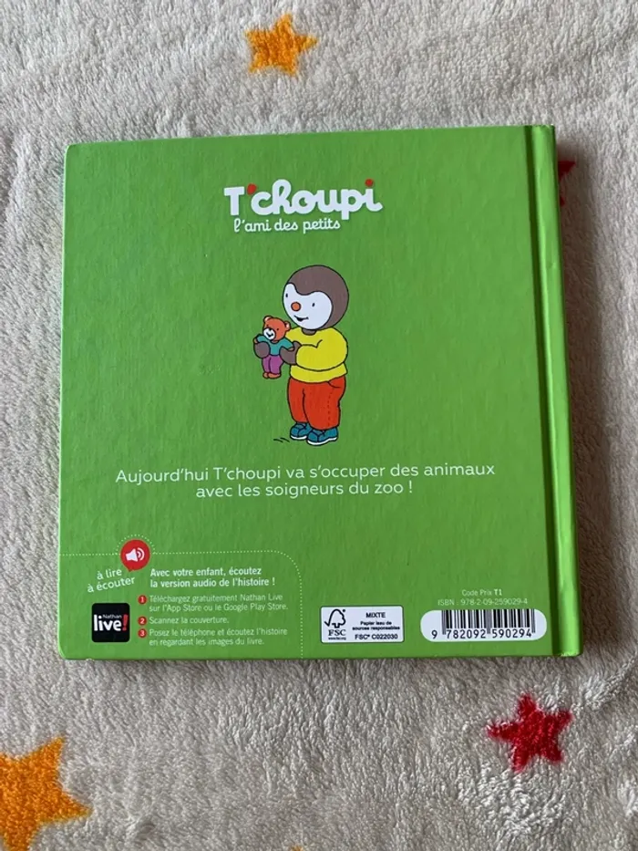 T’choupi va au zoo livre à lire à écouter – Très bon état - photo numéro 2