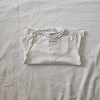 T-shirt bébé fille écru Kiabi 9 mois