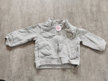 Gilet zippé bébé fille 6 mois neuf