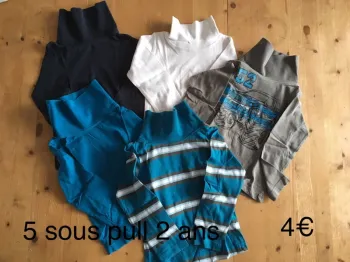 Lot 5 sous pull 2 ans