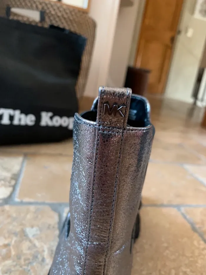 Chaussures montantes argentées Ridley Michael Kors taille 38 - photo numéro 4