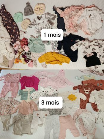 Lot fille 1 mois et 3 mois