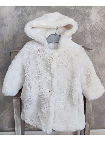 Manteau fausse fourrure fille 18 mois Luc de Bevère Paris