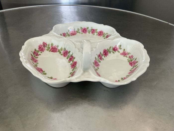 Serviteur mendiant en porcelaine Roses créations Baud - photo numéro 5