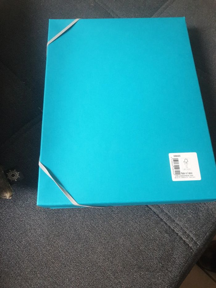 Neuf chemise archive bleu turquoise marque exacompta - photo numéro 3