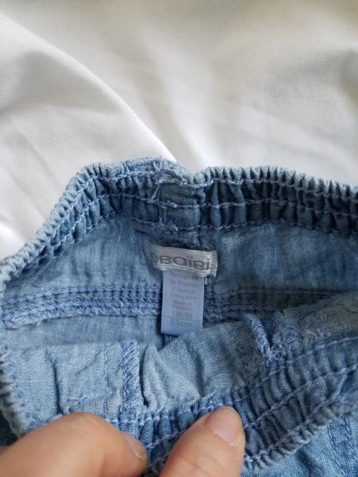 Pantalon léger taille 1 mois très bon état Obaibi - photo numéro 3