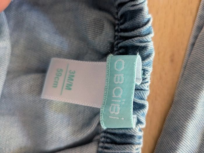 Robe fraise et jeans Obaïbi 3 mois - photo numéro 2