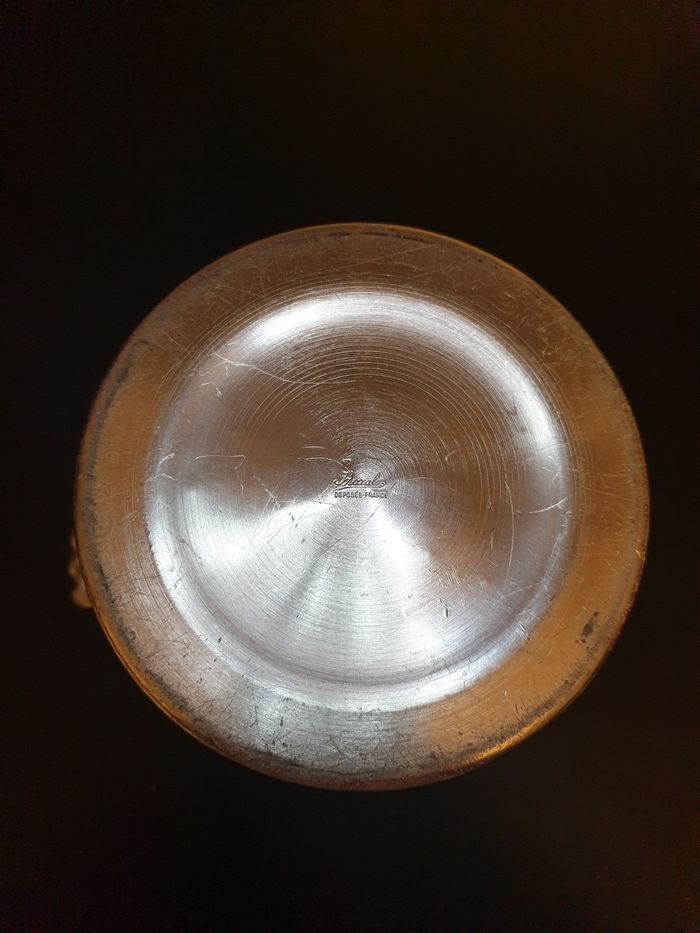 Seau à champagne en inox vintage années 80 19 cm - photo numéro 7