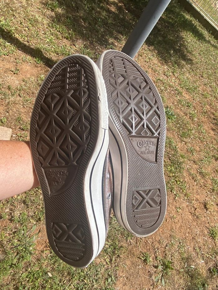 Converse argent 37 1/2 - photo numéro 10