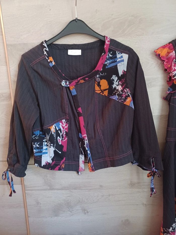 Superbe Robe 👗 avec veste boléro taille 48 neuf - photo numéro 6