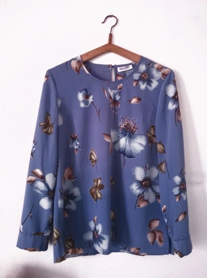 Blouse à fleurs vintage - photo numéro 2