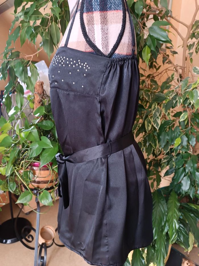 Tunique noire brillants argentés - photo numéro 2