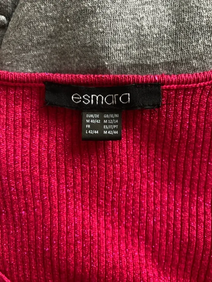 Robe pull moulante rose Esmara - photo numéro 7