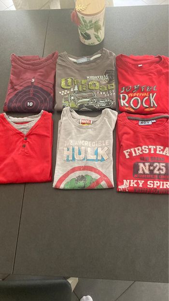 Lot ensemble vêtement garçon 8 ans pull sweat Marvel