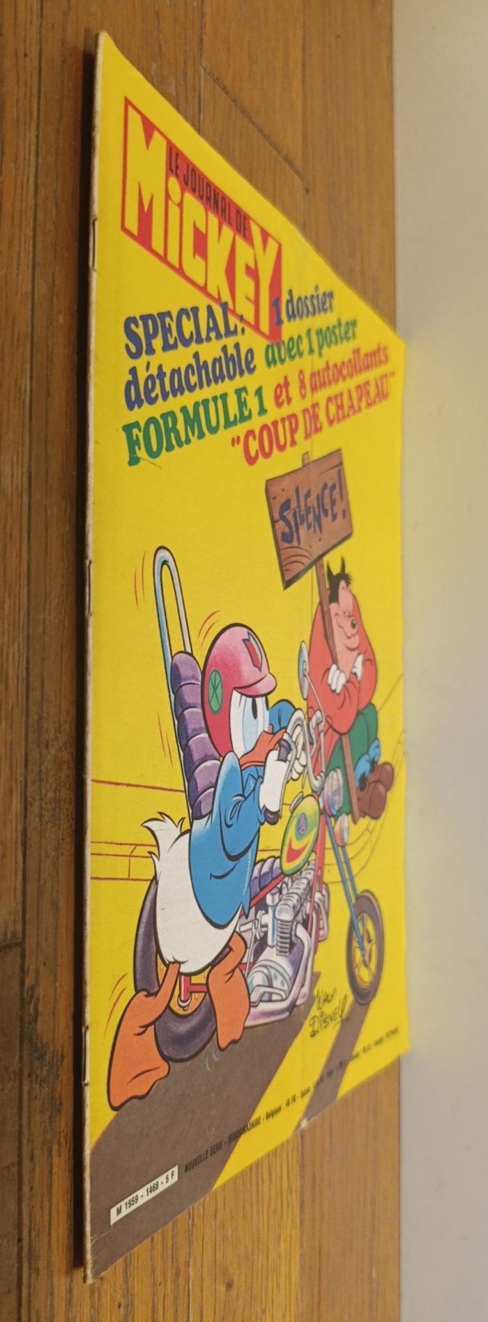 Ancien Journal de Mickey avec cadeau Dossier Formule 1 Poster + vignettes N°1468 1980 vintage - photo numéro 10