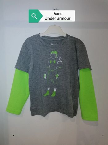 Tee-shirt manches superposées 6ans Under armour