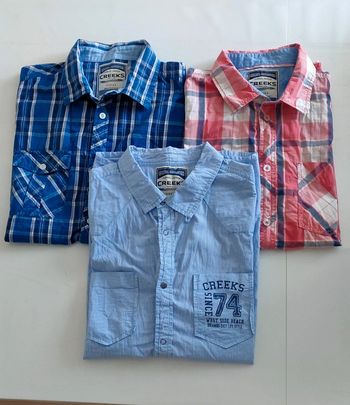 Lot de 3 chemises CREEKS pour homme