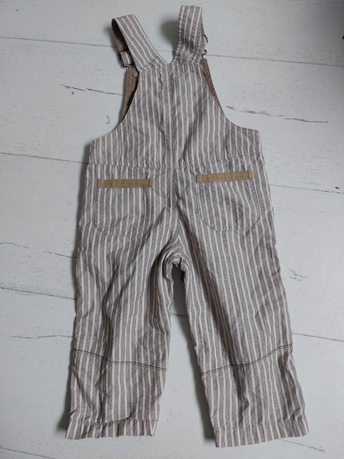 Salopette à rayures Sergent Major Taille 18 mois - photo numéro 5