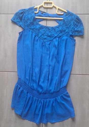 Blouse longue / Tunique bleu Kiabi Taille 38