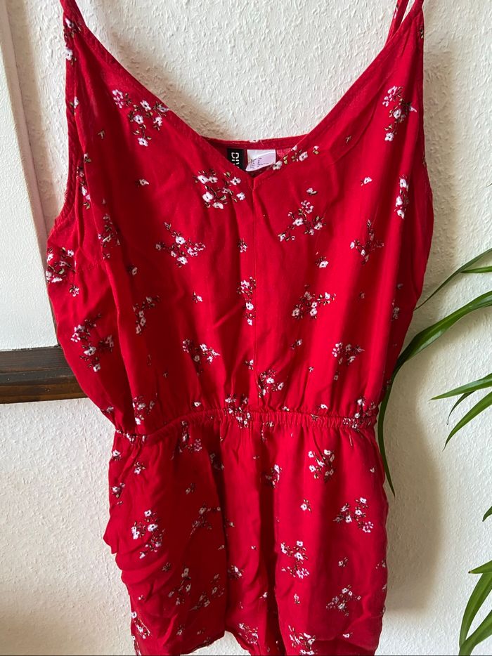 Combi-short rouge - photo numéro 2