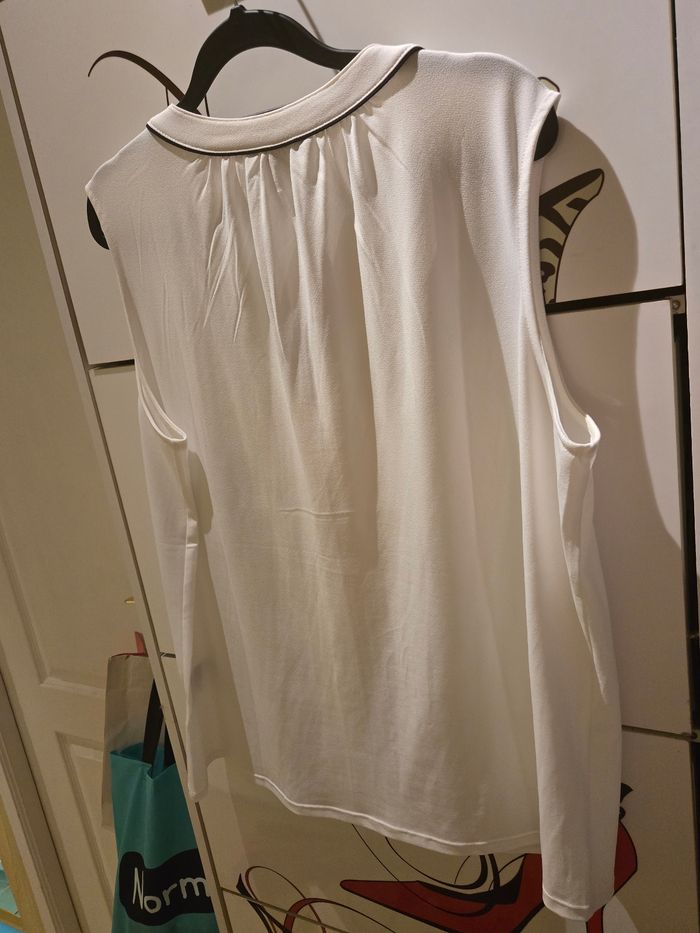 Blouse sans manches blanches T.L 42/44 H&M neuve - photo numéro 4