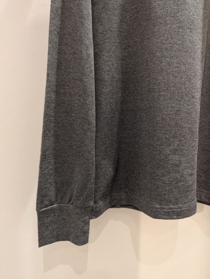 Polo manches longues Amsterdam gris Taille S (taille petit) - photo numéro 3