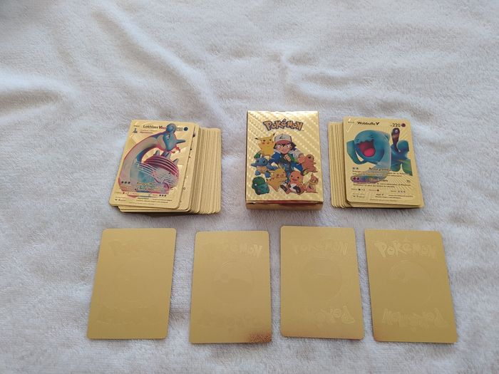 55 cartes Pokémon or avec vmax - photo numéro 4