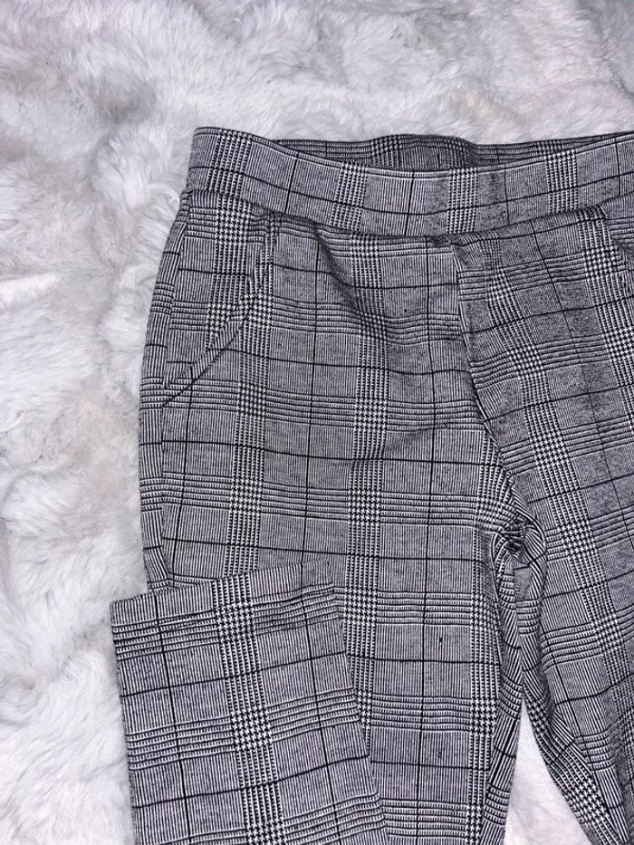 Pantalon fille à carreaux gémo 10 ans gris - photo numéro 2
