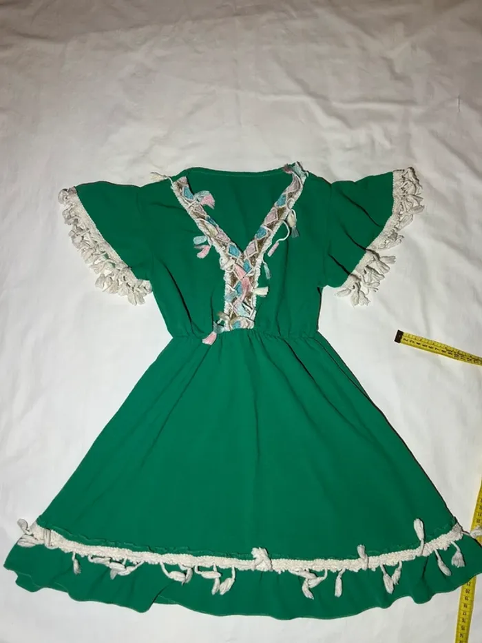 Robe verte vintage