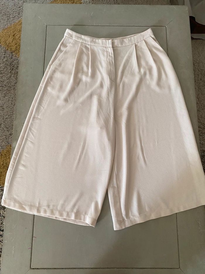 Pantalon jambe large crème Atmosphere taille 40 - photo numéro 6