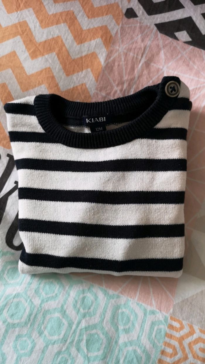 Pull marinière 12 mois - photo numéro 4