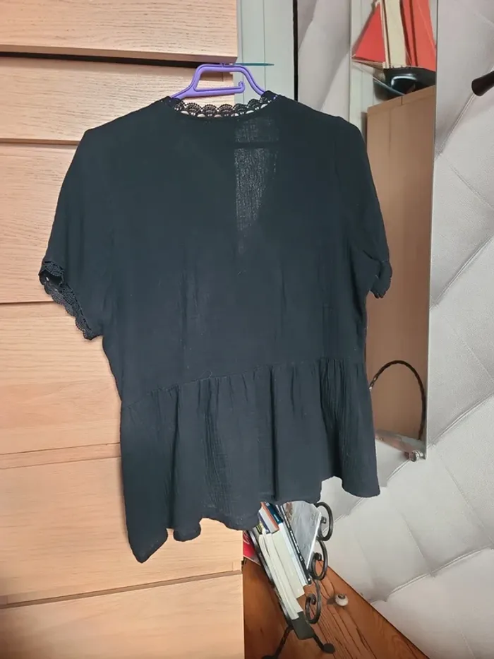 Blouse gaze de coton S/M - photo numéro 4