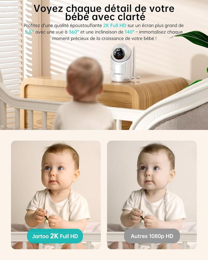 Babyphone Camera 2K 5.5" - photo numéro 4