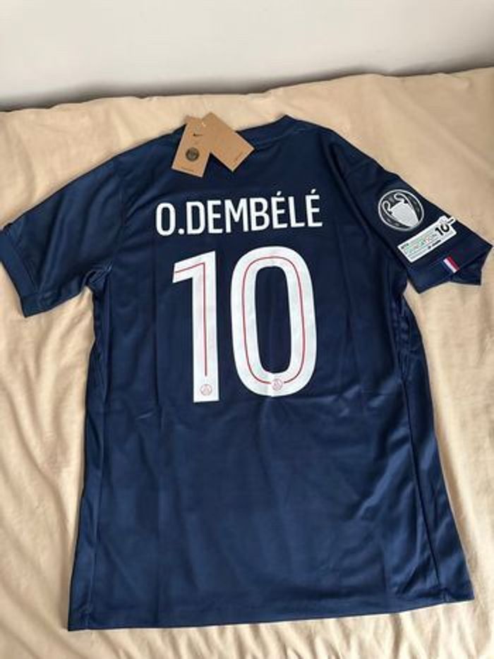 Maillot PSG 2025/2026 Ousmane Dembele Badge UEFA Taille S - photo numéro 3