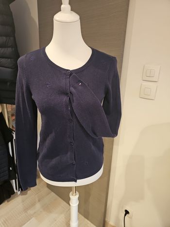 gilet tommy hilfiger bleu marine fille 14 ans