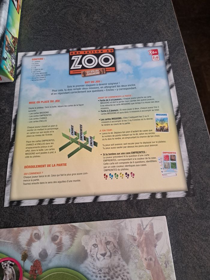 Jeux de société une saison au zoo - photo numéro 5