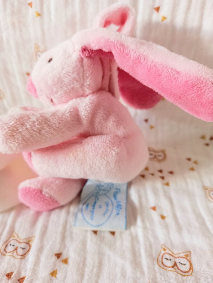 Doudou lapin mouchoir Doudou et compagnie - photo numéro 2
