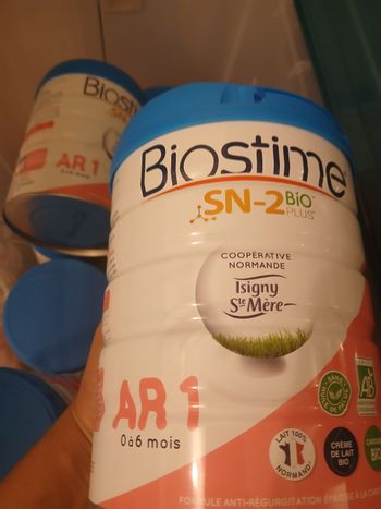 Biotime Lait maternelle 0 à 6 mois neuf 19 euros.