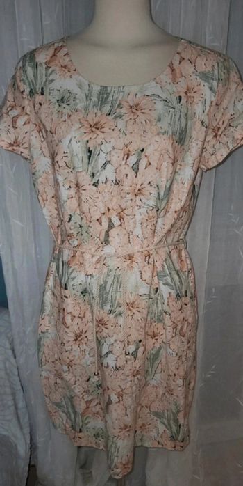Robe d'été fleurie Esmara lin et coton 44