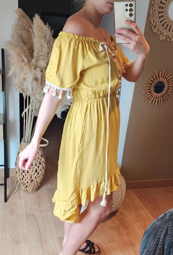 Robe jaune bohème - photo numéro 2