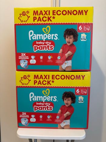 148 couches pampers pants taille 6