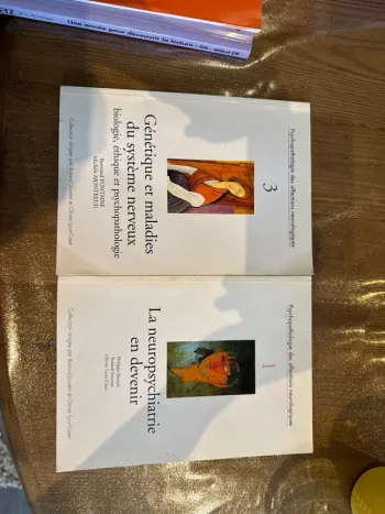 Lot de deux livres psychopathologie des affections neurologique.