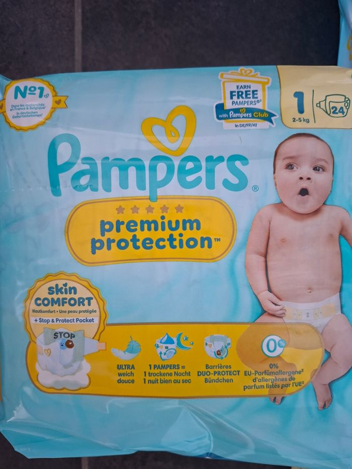 3 paquets de 24 couches PAMPERS Taille 1 - photo numéro 3