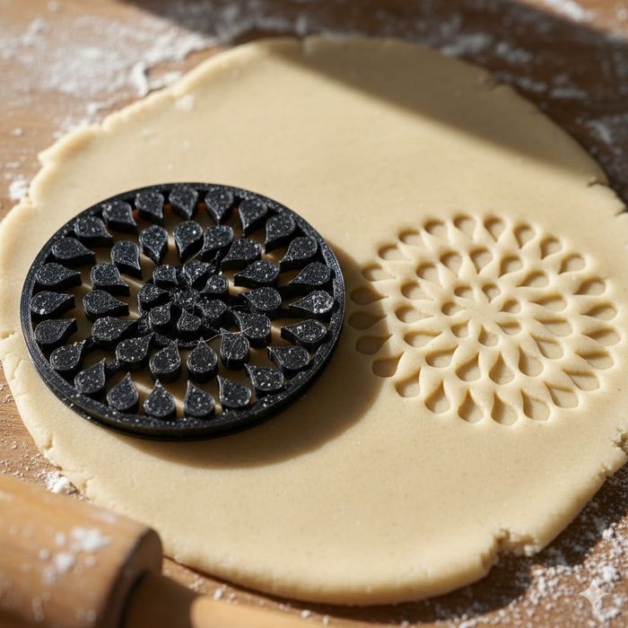 Emporte-pièce mandala 8 cm pour biscuit et pâtisserie créative