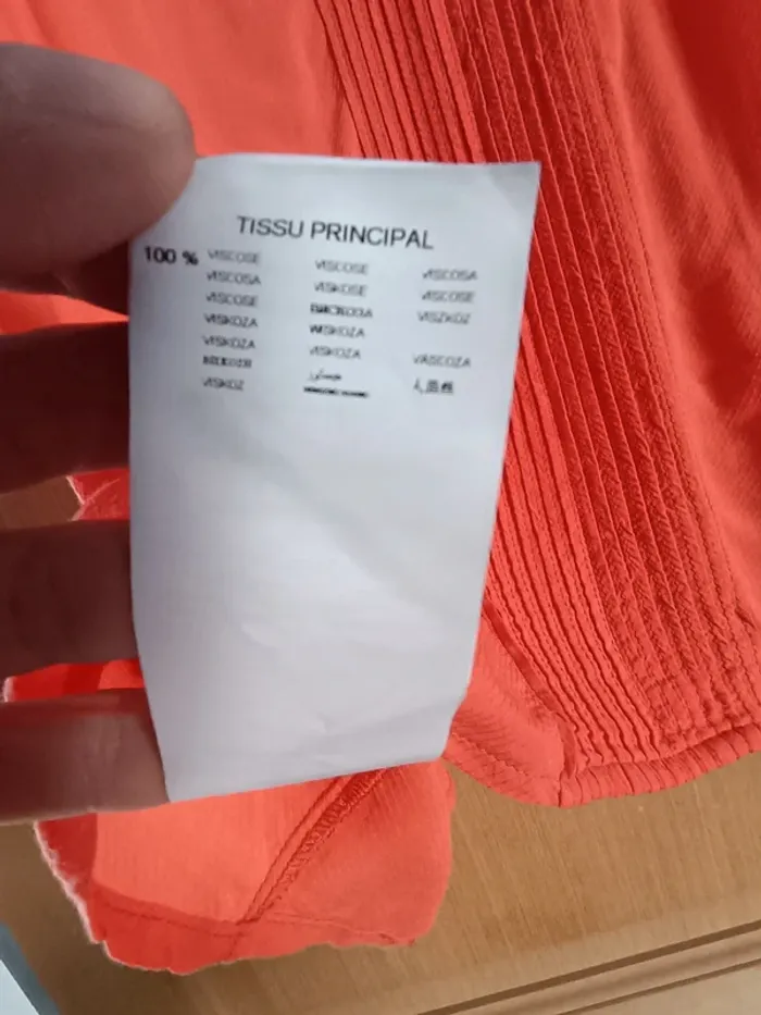 Blouse Promod corail orange - photo numéro 6