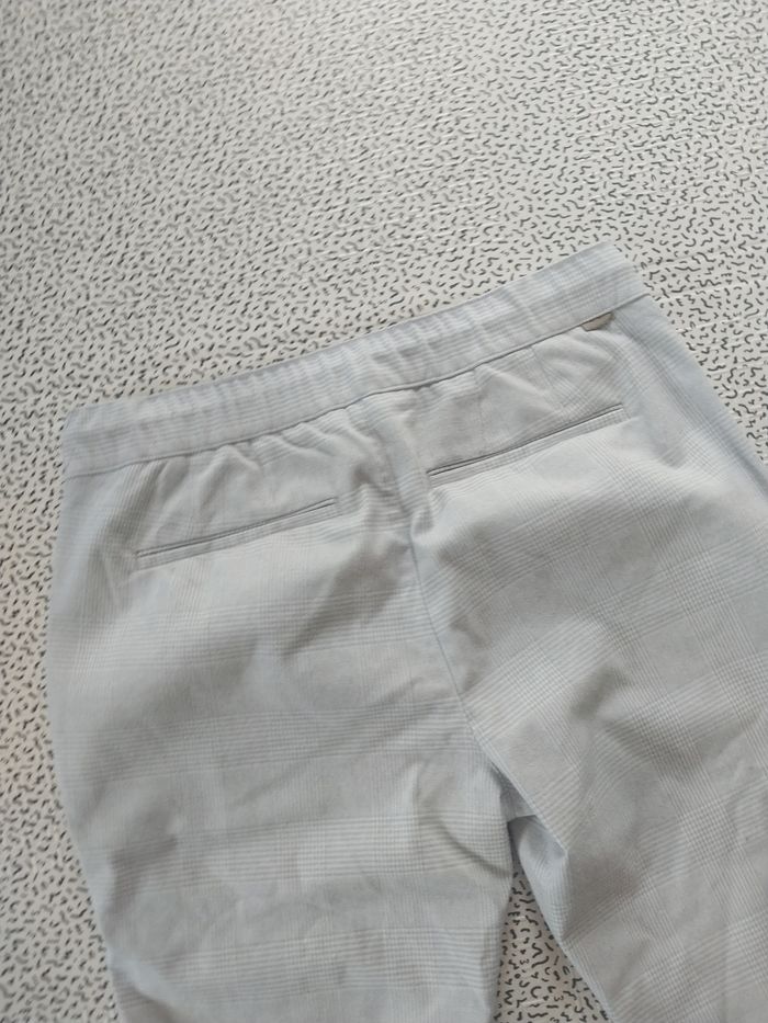 pantalon jules homme slim gris clair carreaux chic taille m - photo numéro 3