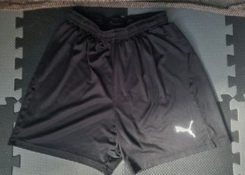 Short de foot noir Puma 16ans