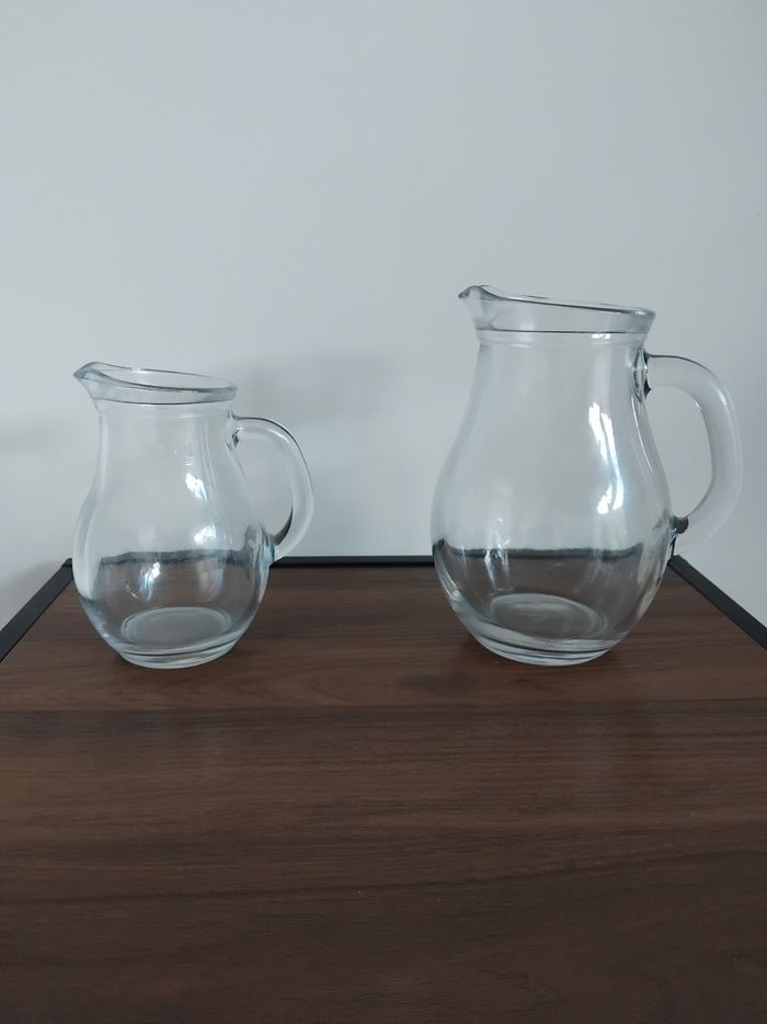 Lot de 2 carafes de table 50 cl et 25 cl