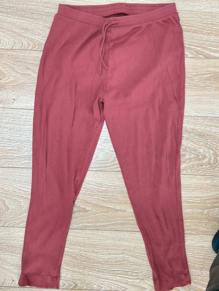 Pyjama bordeaux 2 pièces en coton taille L - 40/42  kiabi - photo numéro 3